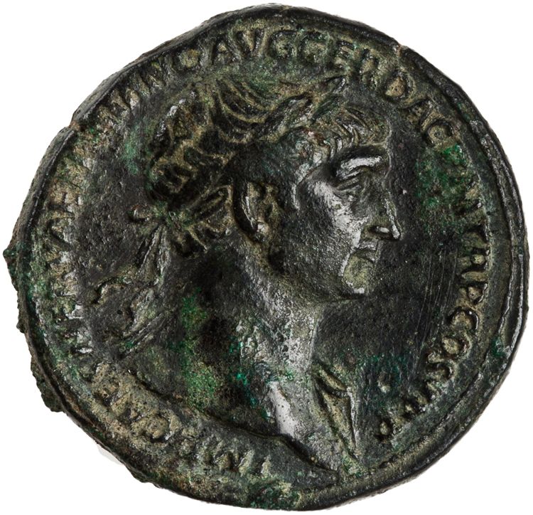 аверс RIC II Trajan 543 (sestertius)