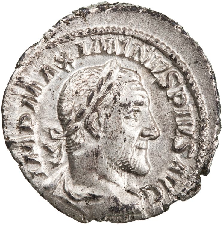 obverse RIC IV Maximinus Thrax 13 (denarius)