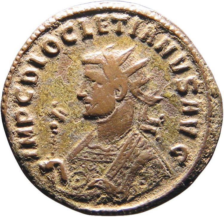obverse RIC V Diocletian 255