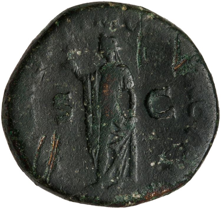 RIC II Trajan 520, реверс, American Numismatic Society (ans)