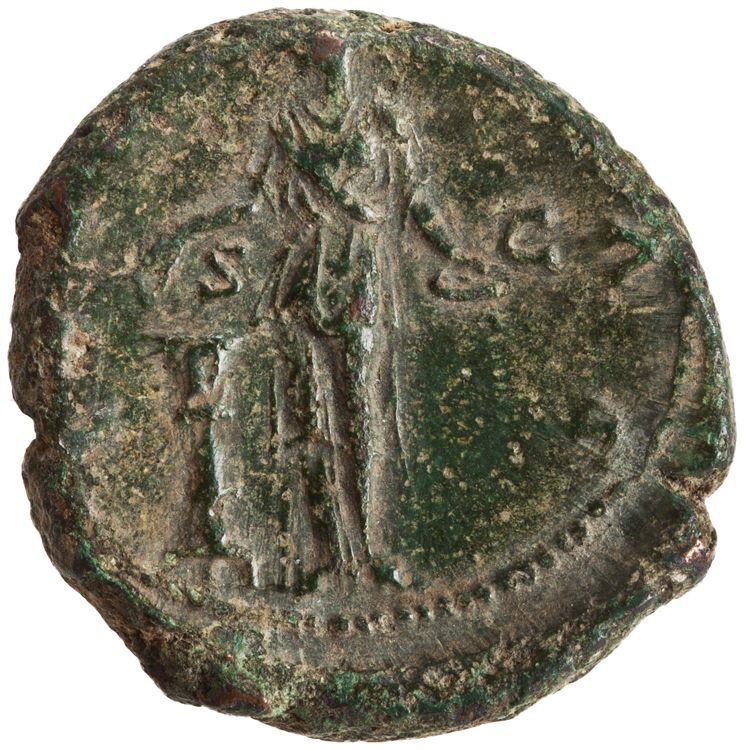 RIC III Antoninus Pius 1238 (dupondius), реверс, American Numismatic Society (ans)