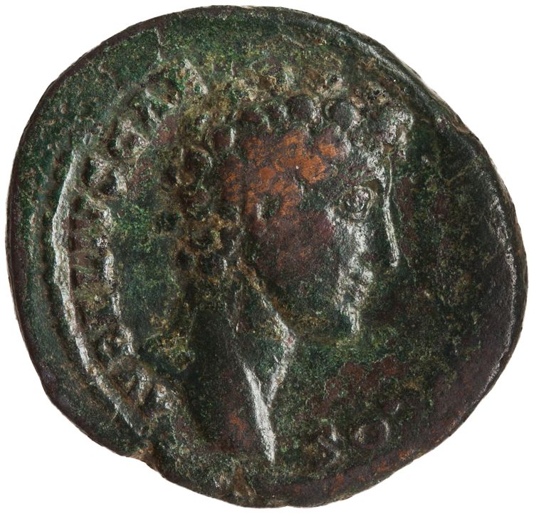 RIC III Antoninus Pius 1238 (dupondius), аверс, American Numismatic Society (ans)