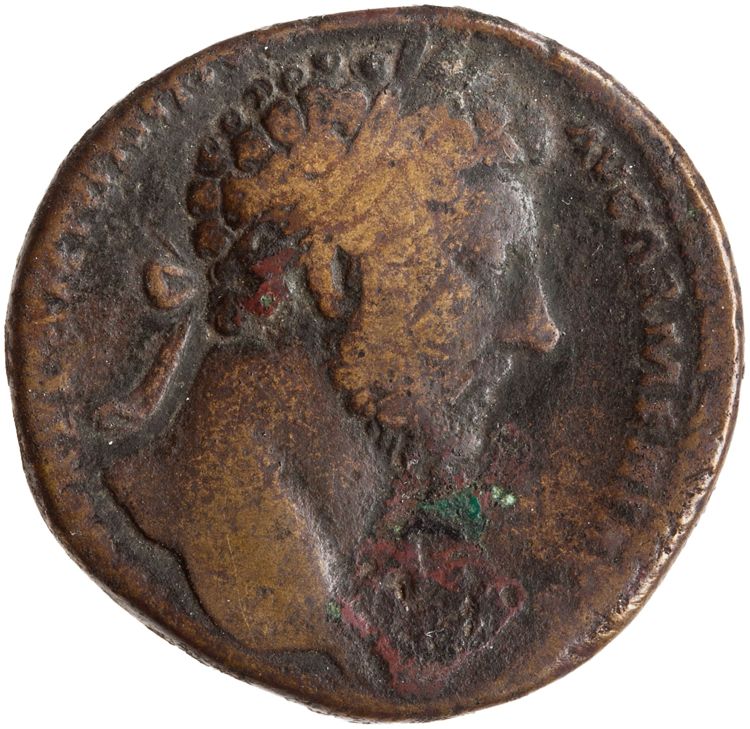 RIC III Marcus Aurelius 861, obverse, American Numismatic Society (ans)