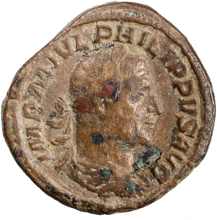 RIC IV Philip I 168A, аверс, American Numismatic Society (ans)
