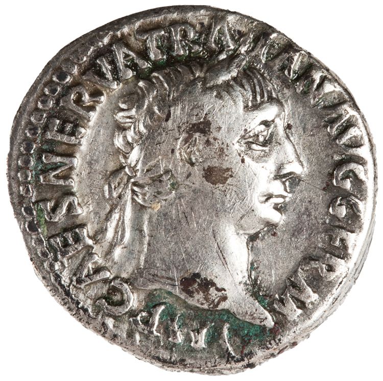 RIC II Trajan 9, obverse, American Numismatic Society (ans)