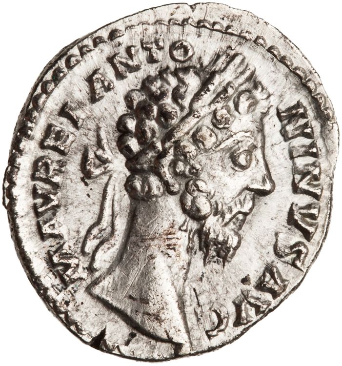 RIC III Marcus Aurelius 385, obverse, American Numismatic Society (ans)