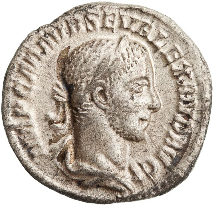 RIC IV Severus Alexander 61, аверс, American Numismatic Society (ans)