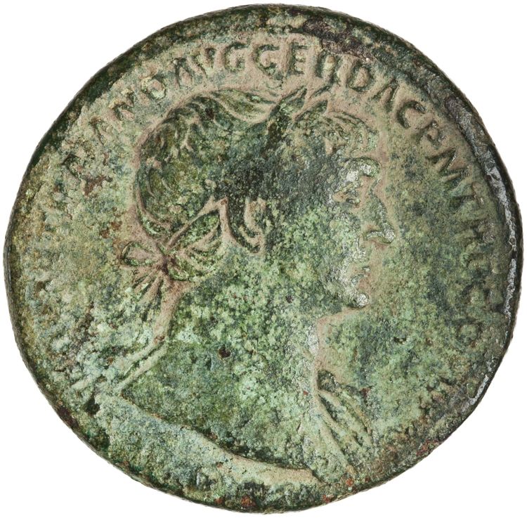 аверс RIC II Trajan 489 (sestertius)