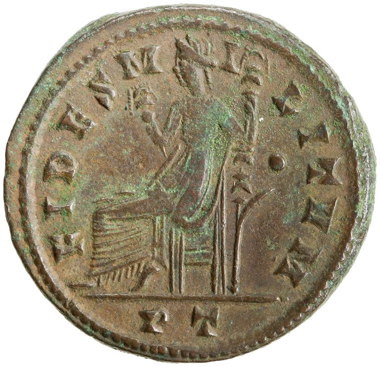 реверс RIC VI Ticinum 55b