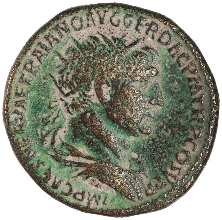 RIC II Trajan 507, obverse, American Numismatic Society (ans)