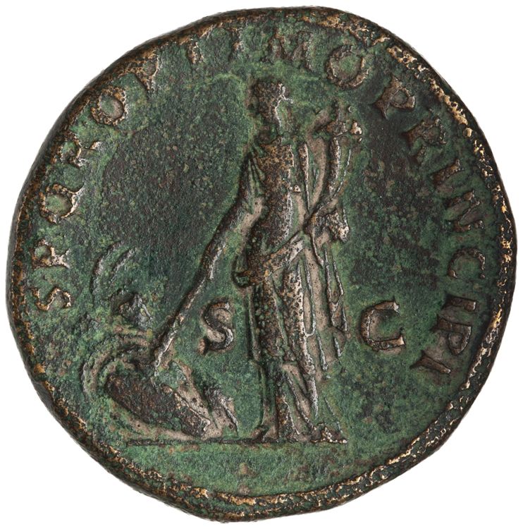 RIC II Trajan 507, reverse, American Numismatic Society (ans)