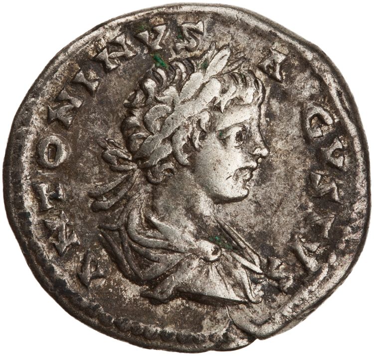 obverse RIC IV Caracalla 45 (denarius)