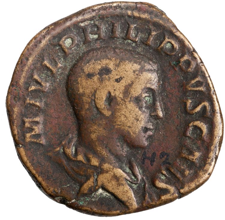 RIC IV Philip I 256A, аверс, American Numismatic Society (ans)