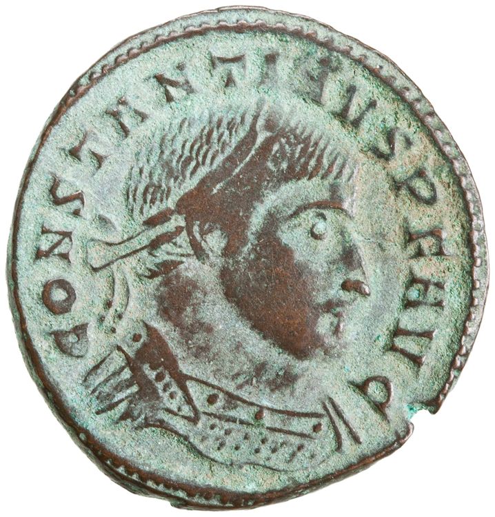 RIC VI Ticinum 135a, аверс, American Numismatic Society (ans)