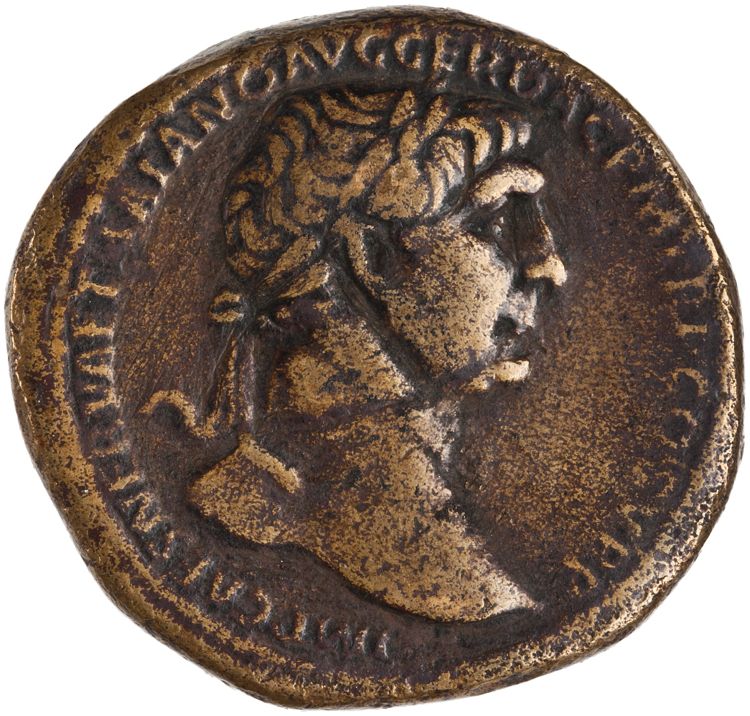 аверс RIC II Trajan 492 (sestertius)