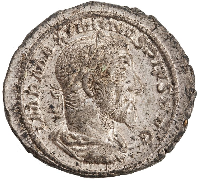 obverse RIC IV Maximinus Thrax 1 (denarius)