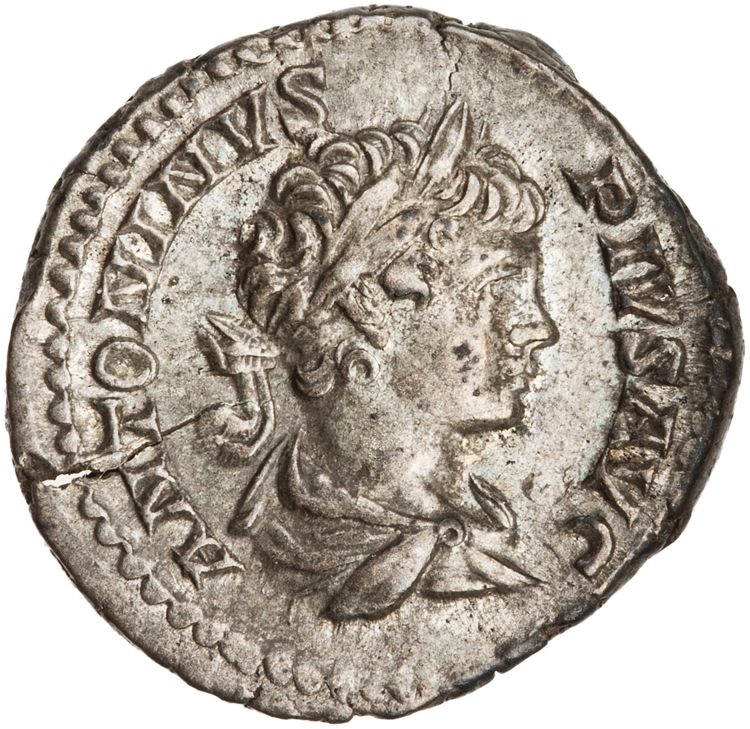RIC IV Caracalla 65, аверс, American Numismatic Society (ans)