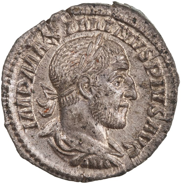 RIC IV Maximinus Thrax 16 (denarius), аверс, American Numismatic Society (ans)