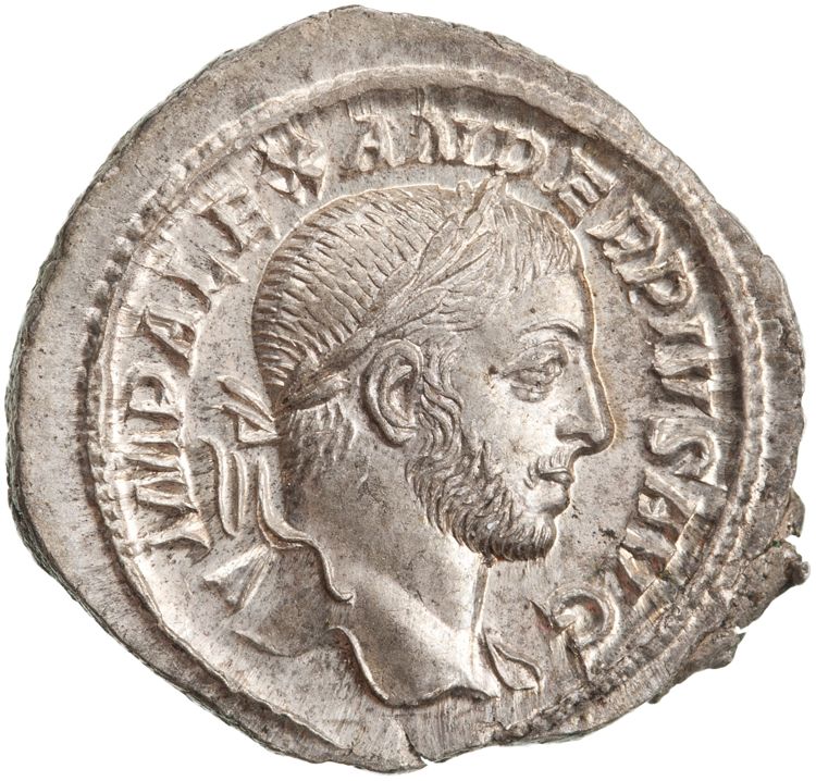 RIC IV Severus Alexander 250b, аверс, American Numismatic Society (ans)
