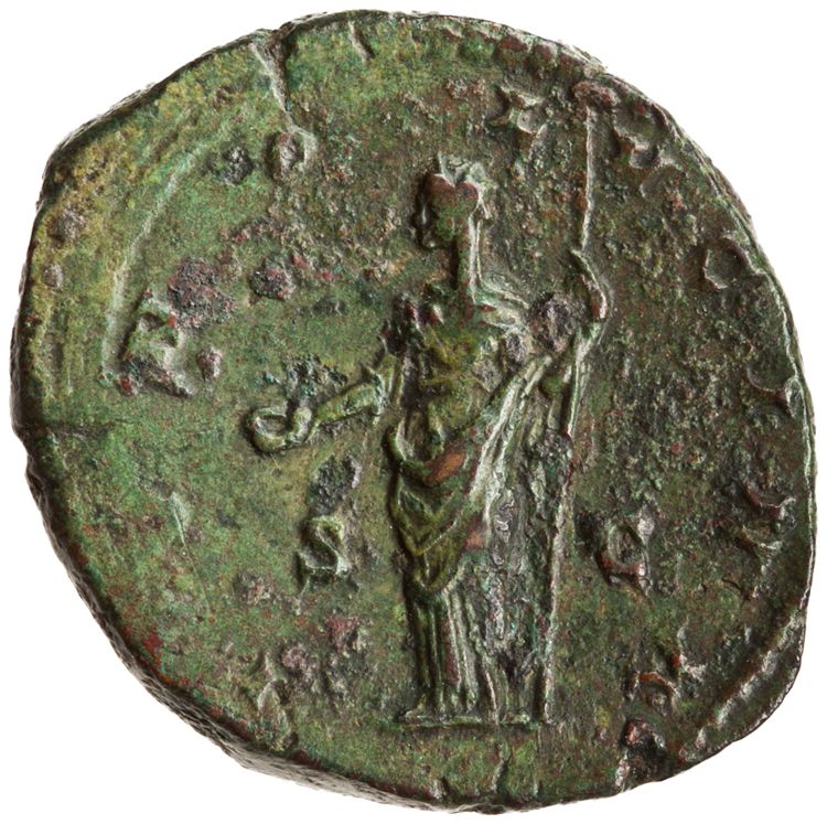 RIC III Commodus 680 (as), реверс, American Numismatic Society (ans)