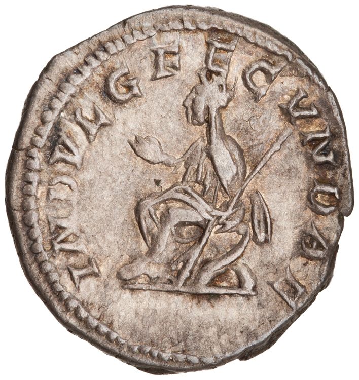 RIC IV Caracalla 214, реверс, American Numismatic Society (ans)