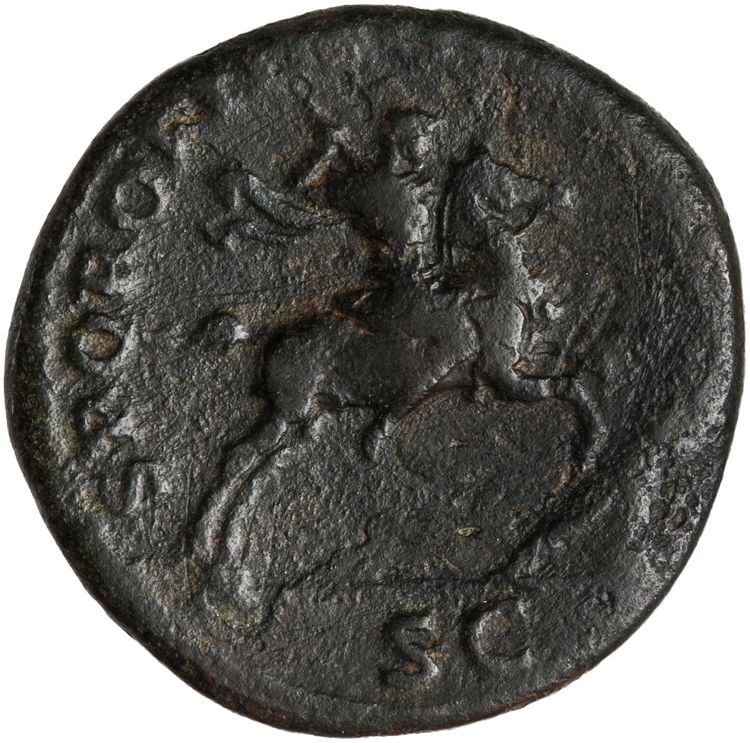 RIC II Trajan 536 (as), реверс, American Numismatic Society (ans)