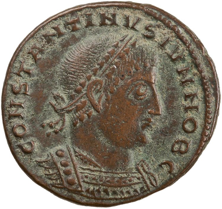 RIC VII Thessalonica 184, аверс, American Numismatic Society (ans)