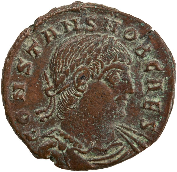 RIC VII Thessalonica 201, аверс, American Numismatic Society (ans)
