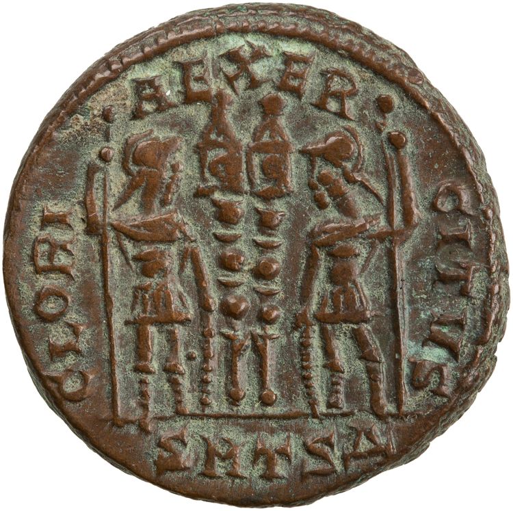 RIC VII Thessalonica 201, реверс, American Numismatic Society (ans)