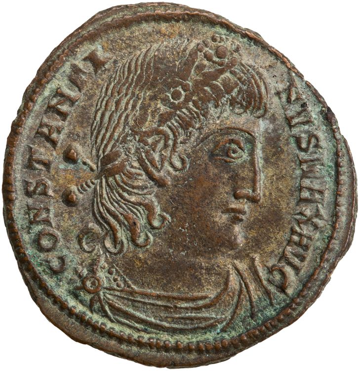 RIC VII Thessalonica 222, аверс, American Numismatic Society (ans)