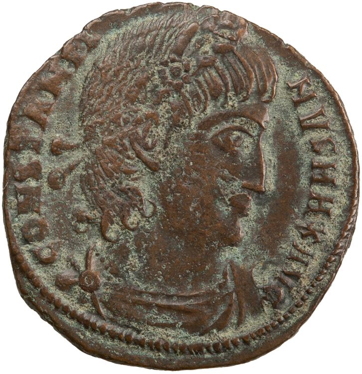 RIC VII Thessalonica 222, аверс, American Numismatic Society (ans)