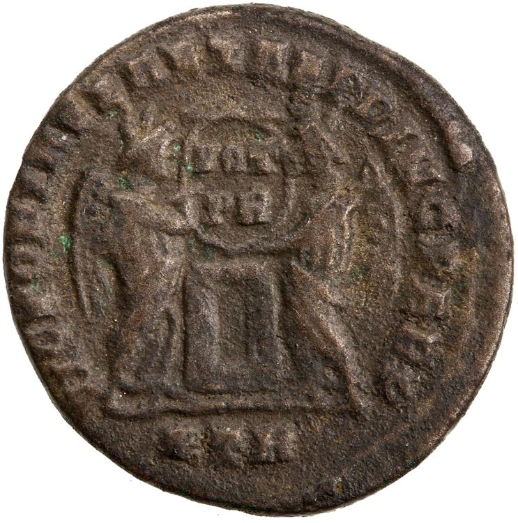 RIC VII Treveri 208A, reverse, American Numismatic Society (ans)