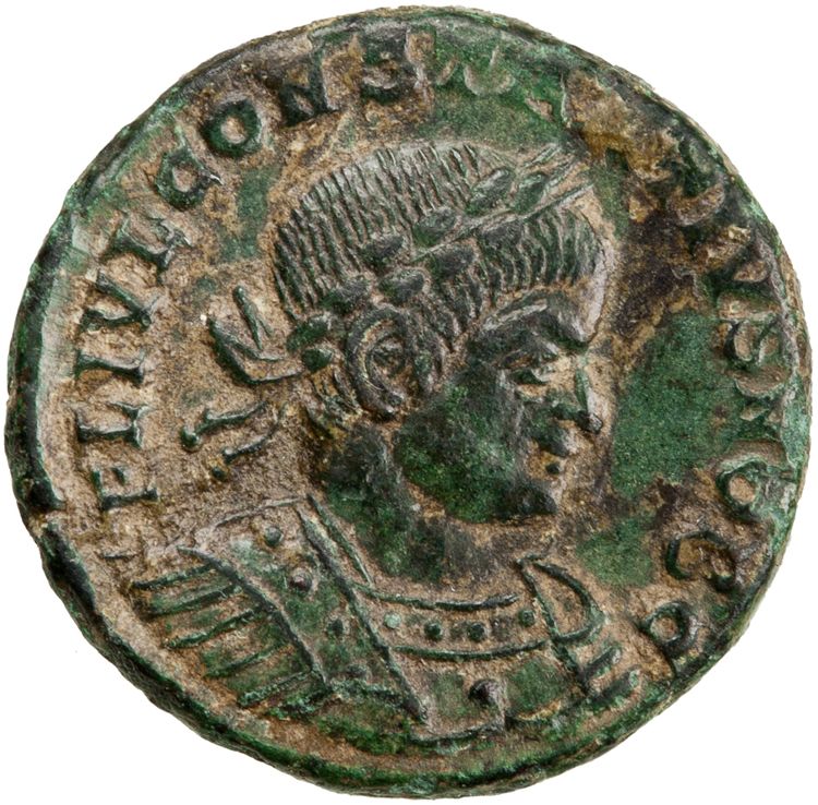 аверс RIC VII Lugdunum 255