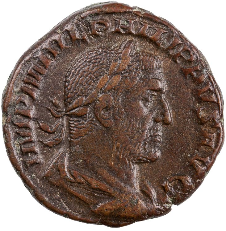 RIC IV Philip I 160A, аверс, American Numismatic Society (ans)