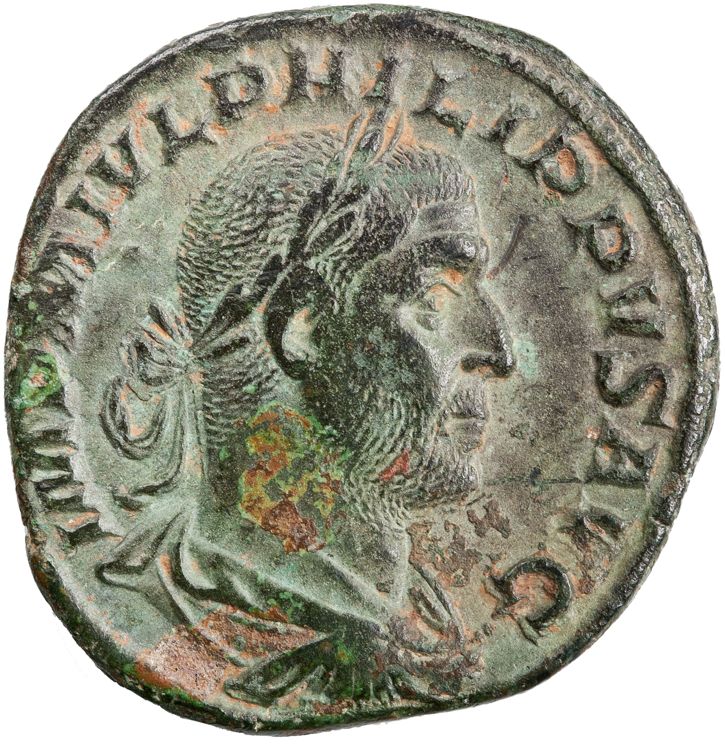 RIC IV Philip I 166A, аверс, American Numismatic Society (ans)