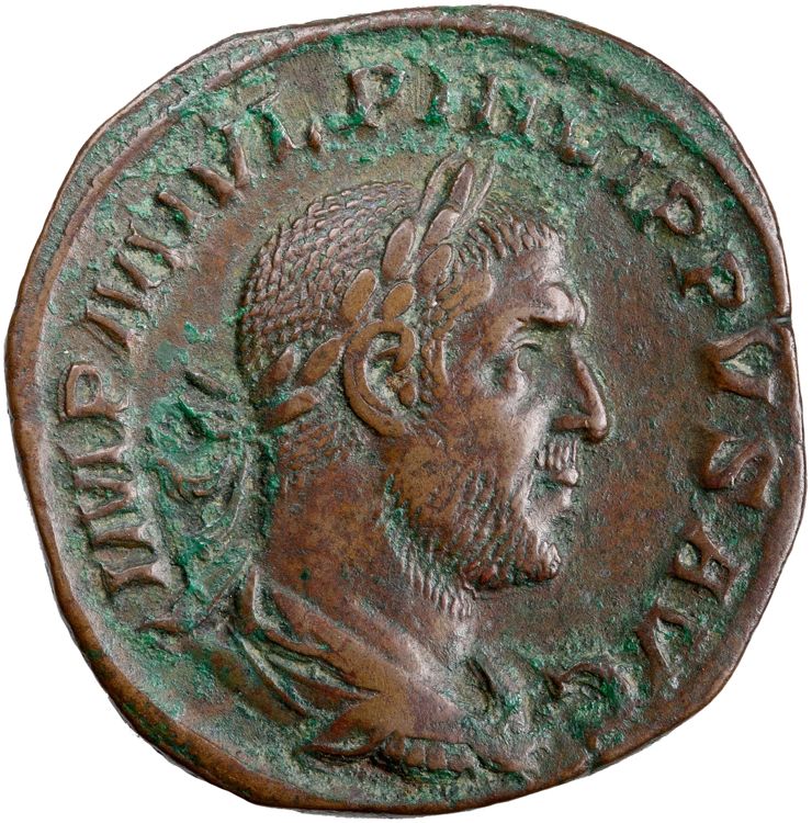 RIC IV Philip I 168A, аверс, American Numismatic Society (ans)