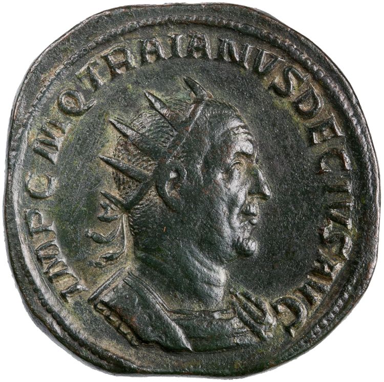 аверс RIC IV Trajan Decius 115A
