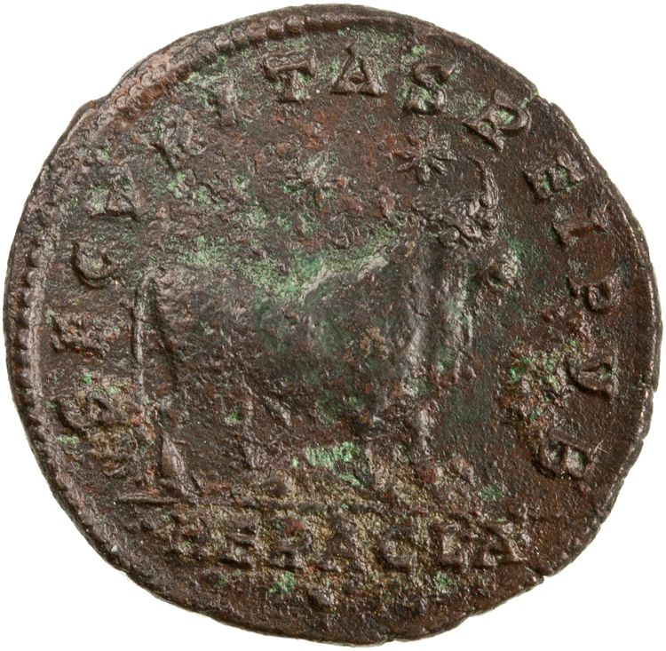 реверс RIC VIII Heraclea 104