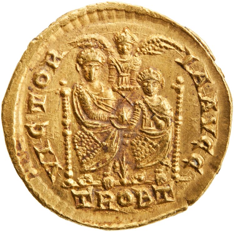 RIC IX Treveri 49C, реверс, American Numismatic Society (ans)