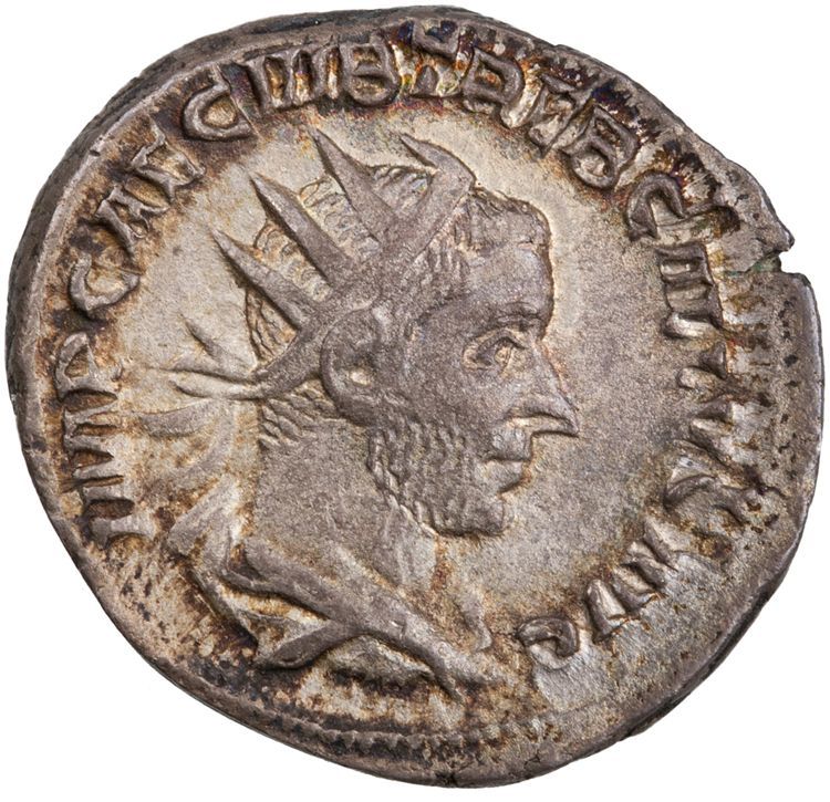 аверс RIC IV Trebonianus Gallus 48A
