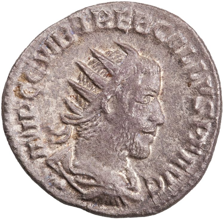 аверс RIC IV Trebonianus Gallus 80: Subtype 10
