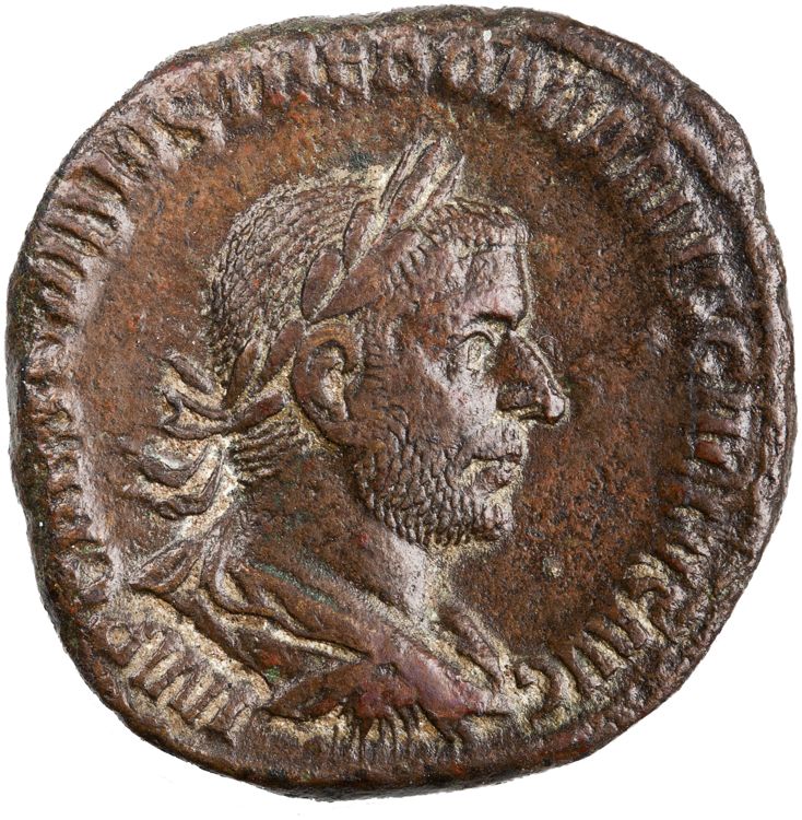 RIC IV Trebonianus Gallus 109, obverse, American Numismatic Society (ans)