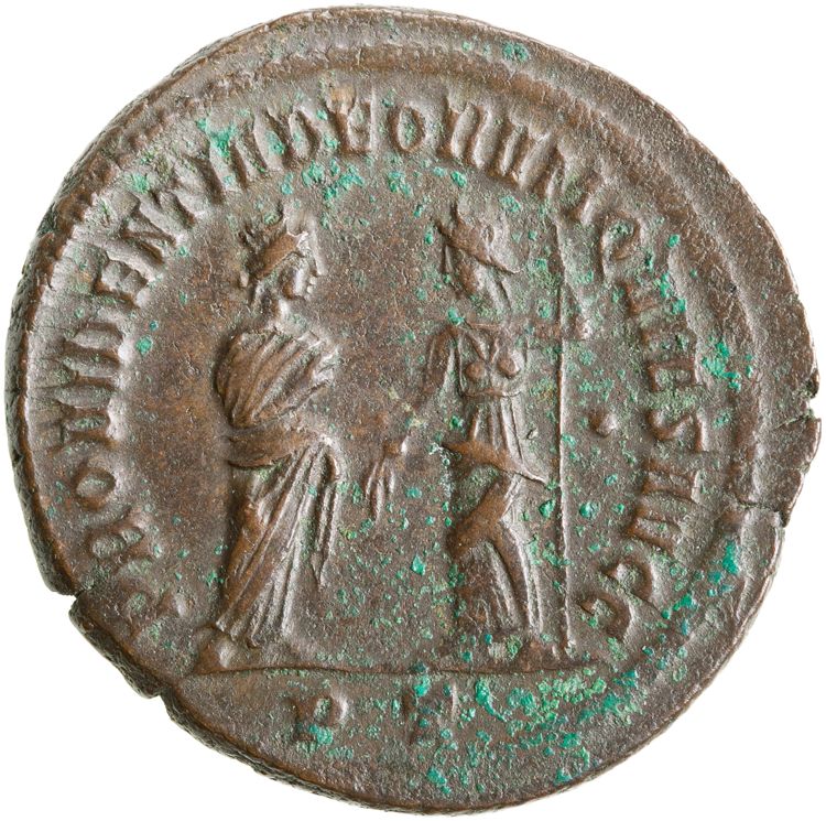 реверс RIC VI Ticinum 56b