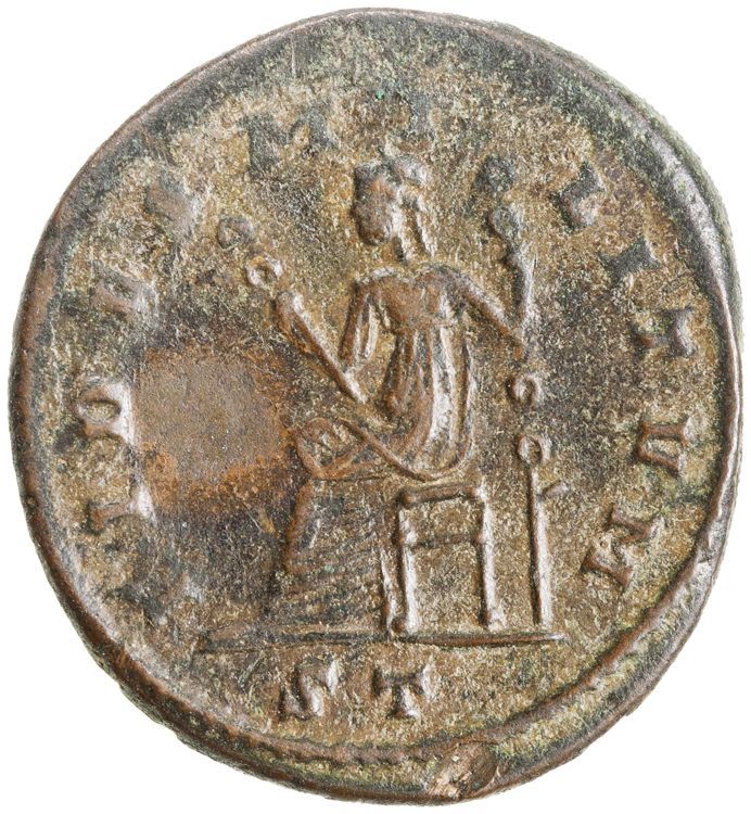 RIC VI Ticinum 59b, реверс, American Numismatic Society (ans)