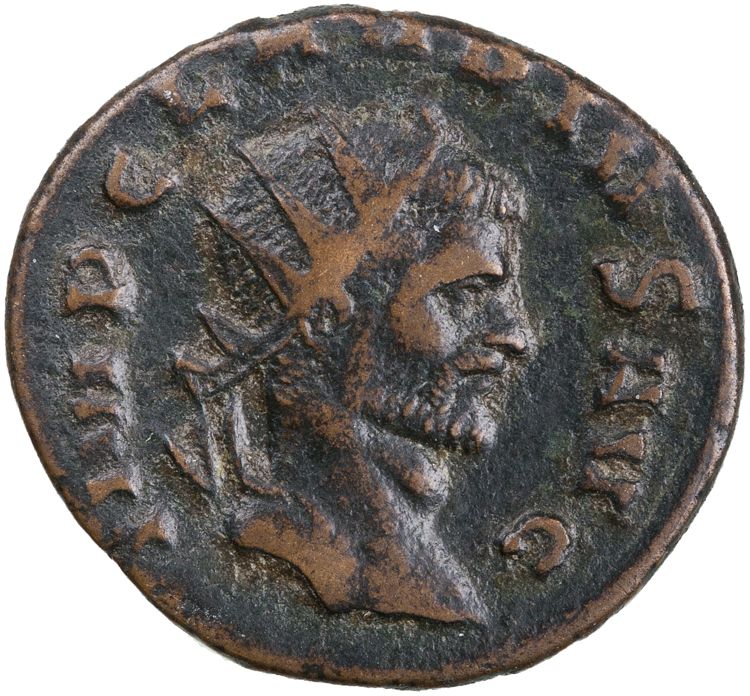 RIC V Claudius Gothicus 49, obverse, American Numismatic Society (ans)