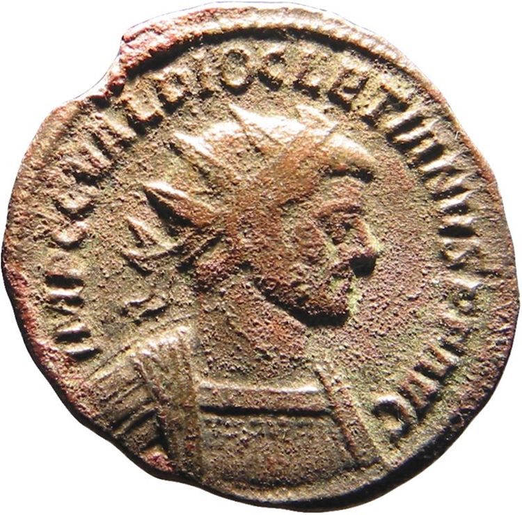 obverse RIC V Diocletian 220