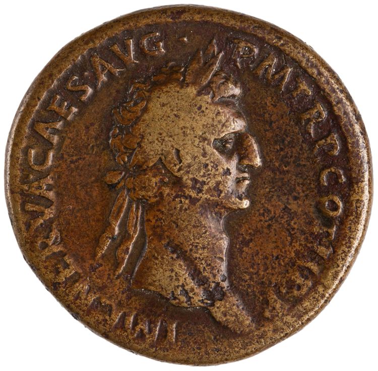 obverse RIC II Nerva 60 (sestertius)