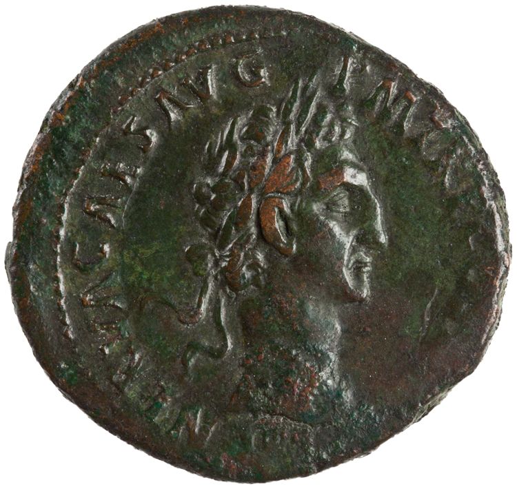 RIC II Nerva 60 (as), obverse, American Numismatic Society (ans)