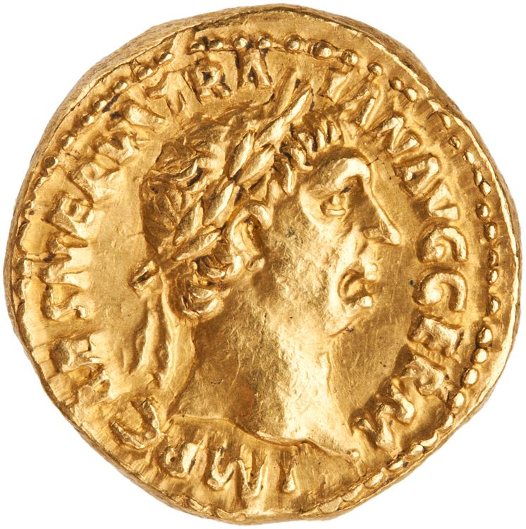 аверс RIC II Trajan 44 (quinarius aureus)