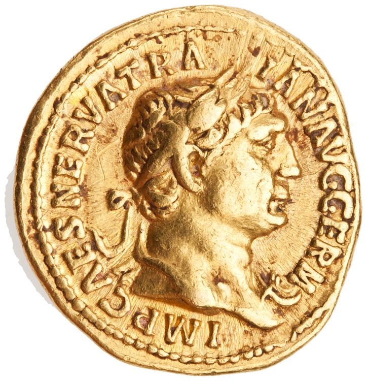 RIC II Trajan 69 (aureus), аверс, American Numismatic Society (ans)